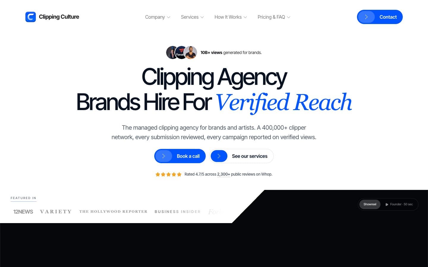 Clipping Culture homepage as it appeared on September 15, 2026