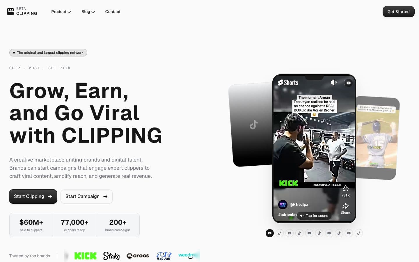Clipping.net homepage as it appeared on September 15, 2026