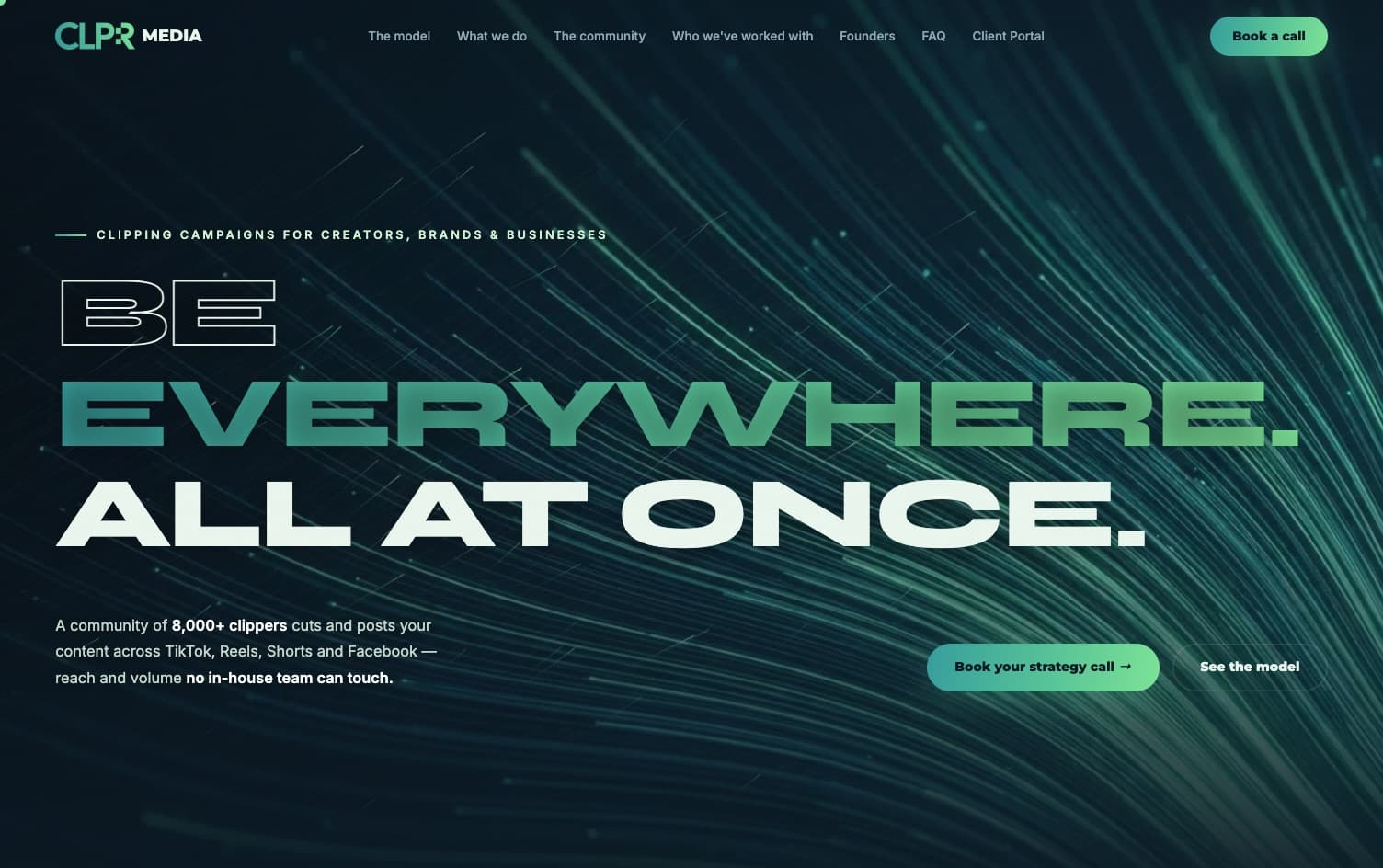 CLPR Media homepage as it appeared on October 1, 2026